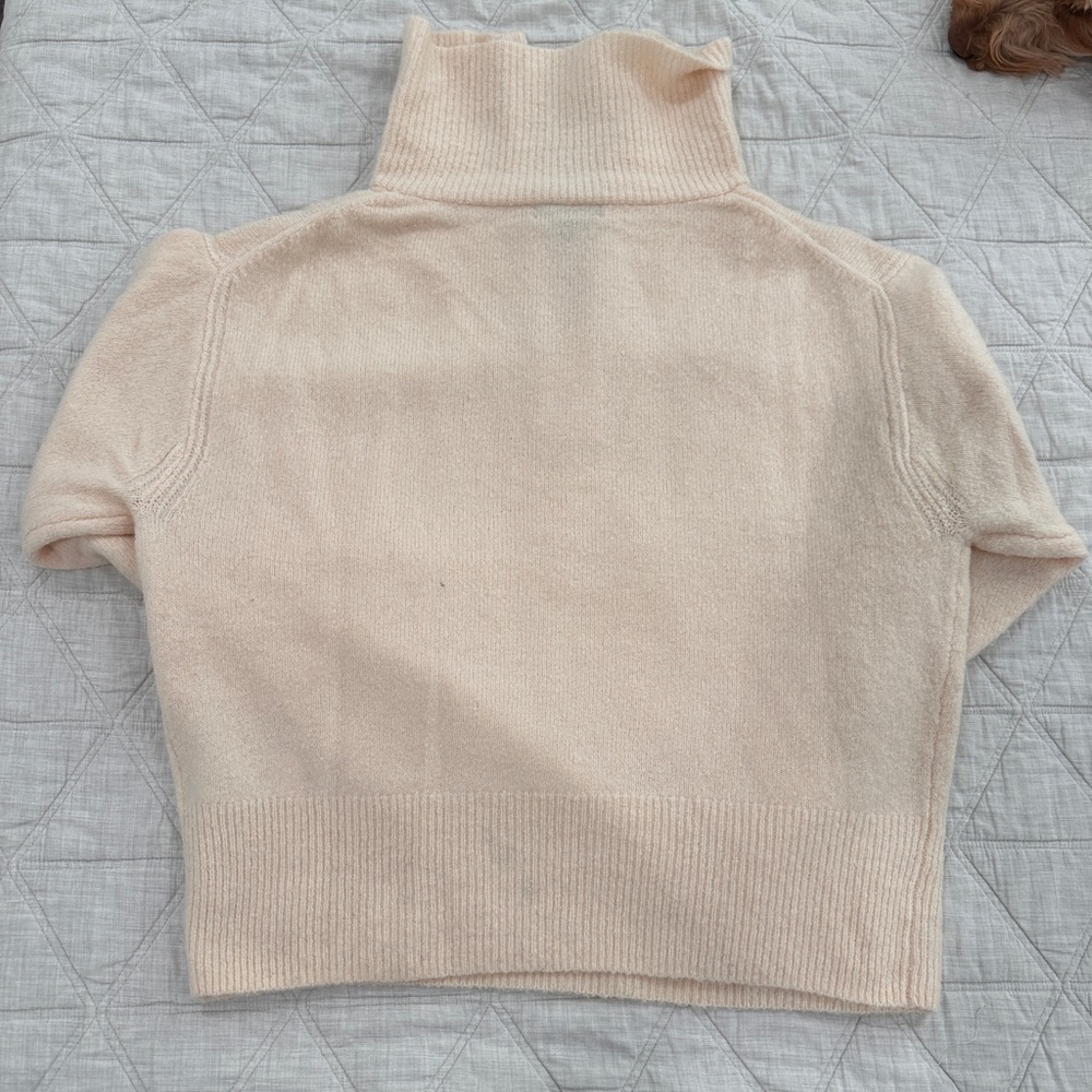 J. Crew Cream Half-Zip Collared Sweater - Picture 3 of 3